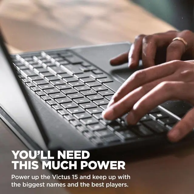Alt view image 3 of 5 - HP Victus 15 inch Laptop, FHD 144Hz Display, Intel Core i5-12450H, 8 GB RAM, 512 GB SSD, NVIDIA GeForce RTX 4050 GPU (6 GB Dedicated), Windows 11 Home, 15-fa1300nr (2024)