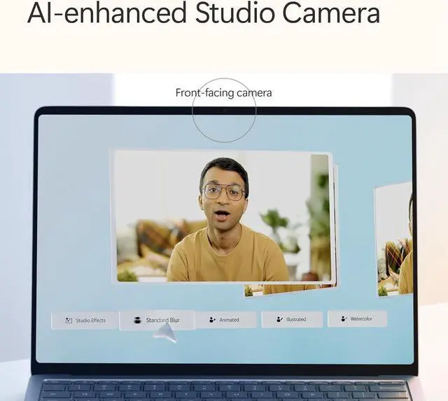 Alt view image 6 of 13 - Microsoft Surface Laptop (2024), Windows 11 Copilot+ PC, 13.8" Touchscreen Display, Snapdragon X Plus (10 core), 16GB RAM, 512GB SSD Storage, Sapphire