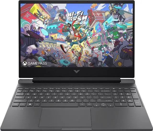 Main image of HP - Victus 15.6" Full HD Gaming Laptop - AMD Ryzen 5-7535HS - 8GB DDR5 Memory - AMD Radeon RX 6550M - 512GB SSD - Mica Silver