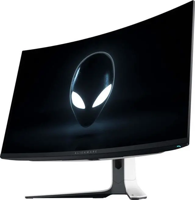 Alt view image 3 of 5 - Dell Alienware - AW3225QF 31.6" Quantum Dot OLED Curved Gaming Monitor - 240Hz - NVIDIA G-Sync - VESA - HDMI, USB-C - Lunar Light