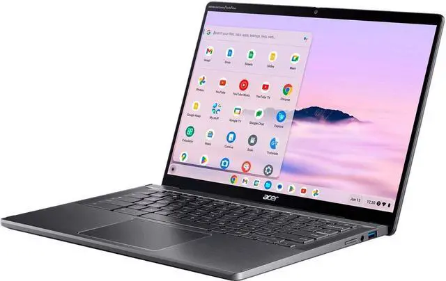 Alt view image 6 of 6 - Acer - Chromebook Plus Spin 714 Laptop with Google AI  14" WUXGA Touch - Intel Core Ultra 5 115U  8GB LPDDR5  256GB SSD - Steel Gray