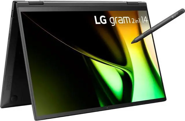 Alt view image 4 of 12 - LG gram 2-in-1 14" Laptop - Intel Evo Platform Intel Core Ultra 7 - 16GB RAM - 1TB SSD - Black