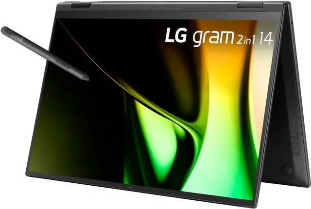 Alt view image 3 of 12 - LG gram 2-in-1 14" Laptop - Intel Evo Platform Intel Core Ultra 7 - 16GB RAM - 1TB SSD - Black