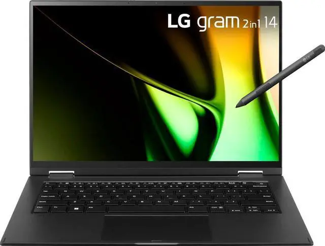 Alt view image 2 of 12 - LG gram 2-in-1 14" Laptop - Intel Evo Platform Intel Core Ultra 7 - 16GB RAM - 1TB SSD - Black