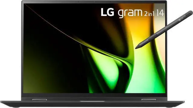Main image of LG gram 2-in-1 14" Laptop - Intel Evo Platform Intel Core Ultra 7 - 16GB RAM - 1TB SSD - Black