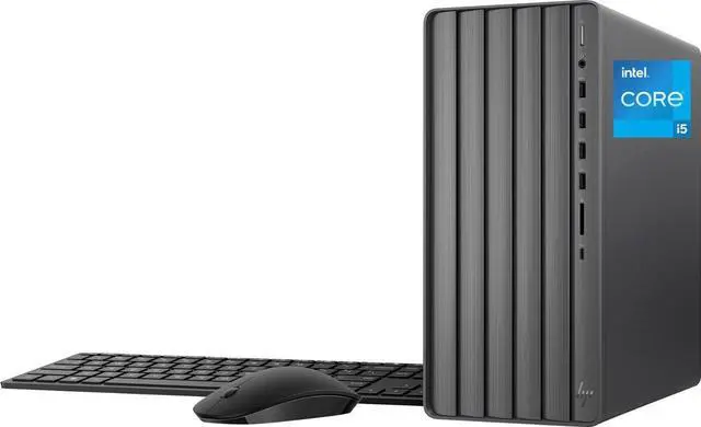 Main image of HP - Envy Desktop with Windows 11 Pro - Intel Core i5 - 16GB DDR4 Memory - 1TB SSD - Black TE01-5244 PC Computer