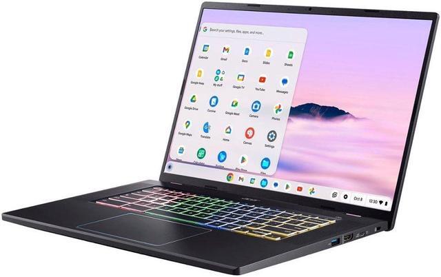 Alt view image 4 of 5 - Acer - Chromebook Plus 516 GE Cloud Gaming Laptop with Google AI- 16" 2560x1600 120Hz - Intel Core 5 120U - 8GB RAM - 256GB SSD - Obsidian Black