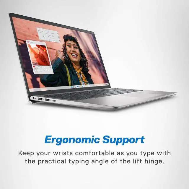 Alt view image 5 of 8 - Dell Inspiron 3530 Laptop - 15.6-inch FHD (1920 x 1080) Touchscreen Display, Intel Core i7-1355U, 16GB DDR4 RAM, 1TB SSD, Intel Iris Xe Graphics, Windows 11 Home, 6-Months Migrate - Platinum Silver