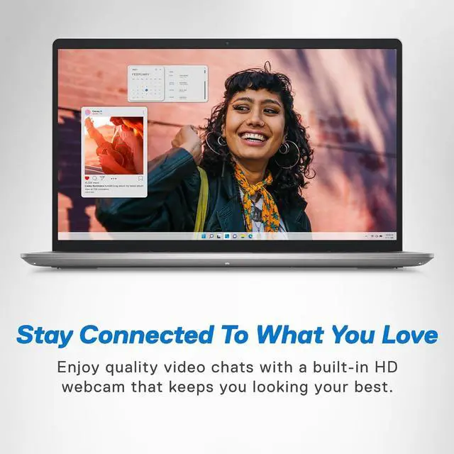 Alt view image 3 of 8 - Dell Inspiron 3530 Laptop - 15.6-inch FHD (1920 x 1080) Touchscreen Display, Intel Core i7-1355U, 16GB DDR4 RAM, 1TB SSD, Intel Iris Xe Graphics, Windows 11 Home, 6-Months Migrate - Platinum Silver