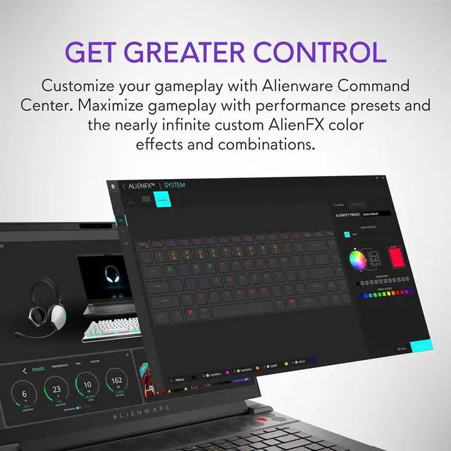 Alt view image 5 of 7 - Dell Alienware X16 R2 Gaming Laptop - 16-inch QHD+ 240Hz 3ms Display, Intel Core Ultra 7-155H, 16GB LPDDR5X RAM, 1TB SSD, NVIDIA GeForce RTX 4070 8GB GDDR6, Windows 11 Home, Onsite Service - Lunar