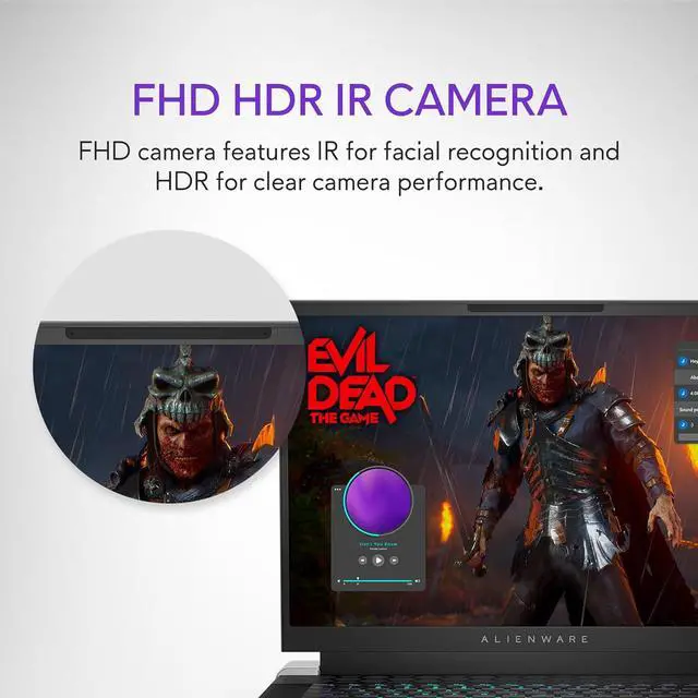 Alt view image 6 of 7 - Dell Alienware X16 R2 Gaming Laptop - 16-inch QHD+ 240Hz 3ms Display, Intel Core Ultra 7-155H, 16GB LPDDR5X RAM, 1TB SSD, NVIDIA GeForce RTX 4070 8GB GDDR6, Windows 11 Home, Onsite Service - Lunar