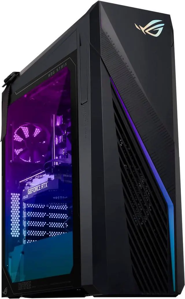 Main image of ASUS ROG G16CH (2024) Gaming Desktop PC, Intel® Core i7-14700F, NVIDIA® GeForce RTX 4060Ti DUAL, 1TB PCIe® Gen4 SSD, 32GB DDR5 RAM, Windows 11, G16CHR-AS766Ti