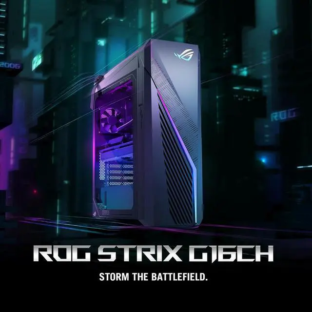 Alt view image 5 of 7 - ASUS ROG G16CH (2024) Gaming Desktop PC, Intel® Core i7-14700F, NVIDIA® GeForce RTX 4060Ti DUAL, 1TB PCIe® Gen4 SSD, 32GB DDR5 RAM, Windows 11, G16CHR-AS766Ti