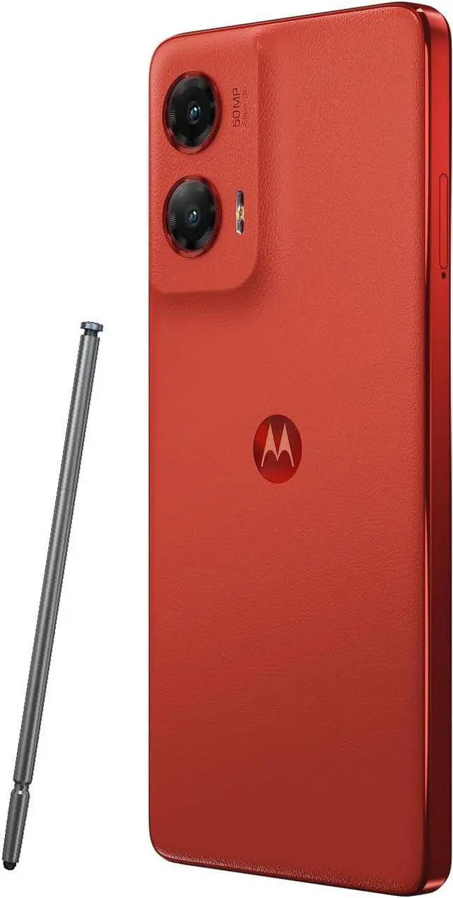 Alt view image 4 of 6 - Moto G Stylus 5G | 2024 | Unlocked | Made for US 8/256GB | 50MP Camera | Scarlet Wave
