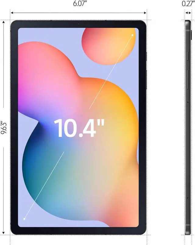 Alt view image 2 of 3 - SAMSUNG Galaxy Tab S6 Lite (2024) 10.4" 64GB WiFi Android Tablet, S Pen Included, Gaming Ready, Long Battery Life, Slim Metal Design, Expandable Storage, US Version, Oxford Gray