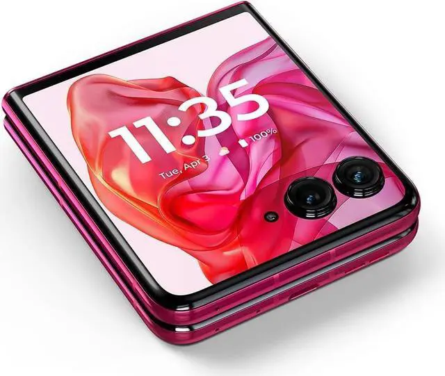 Alt view image 2 of 7 - Motorola razr+ | 2024 | Unlocked | Made for US 12/256 | 50MP Camera | Hot Pink Cell Phone