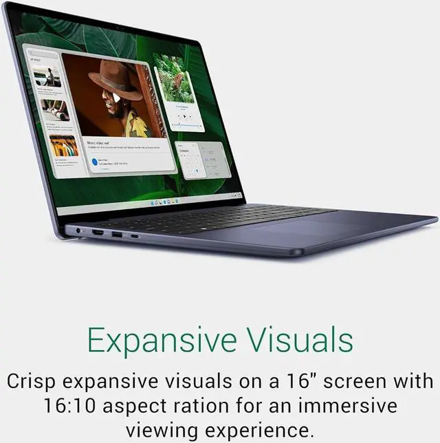 Alt view image 2 of 8 - Dell Inspiron 5640 Laptop - 16.0-inch 16:10 FHD+ (1920 x 1200) Display, Intel Core 7-150U Processor, 16GB DDR5 RAM, 1TB SSD, Intel Graphics, Windows 11 Pro, Onsite & Migrate Service - Midnight Blue