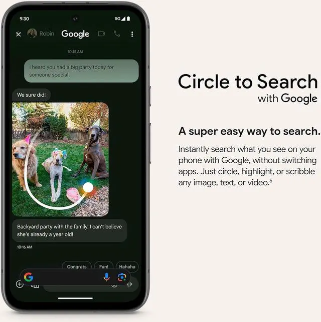Alt view image 2 of 6 - Google Pixel 8a - Unlocked Android Phone with Google AI, Advanced Pixel Camera and 24-Hour Battery - Obsidian - 256 GB