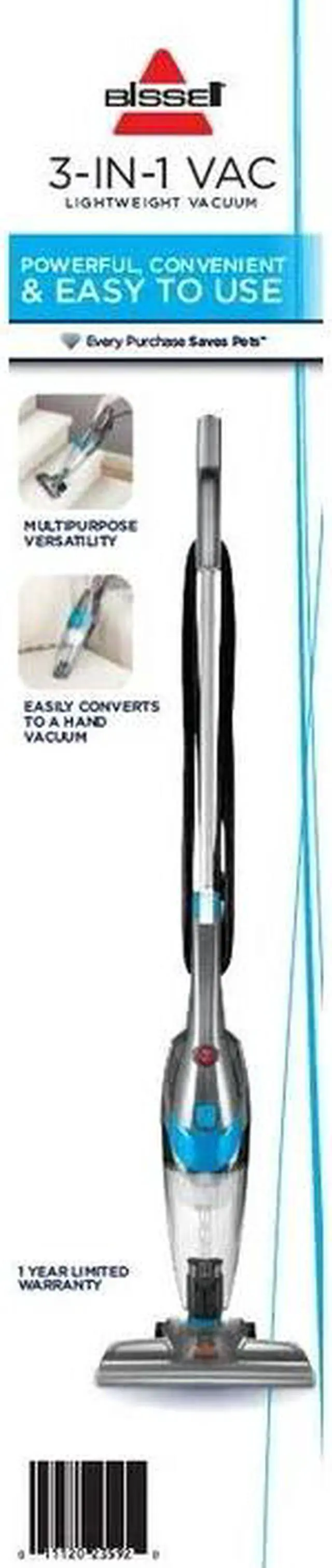 Alt view image 3 of 3 - Bissell 3-in-1 Lightweight Corded Stick Vacuum 2030