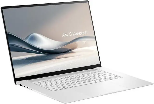 Main image of ASUS - Zenbook S 16 16 3K OLED Touch Screen Laptop, AMD Ryzen AI 9 365 - 24GB Memory - 1TB SSD - Scandinavian White