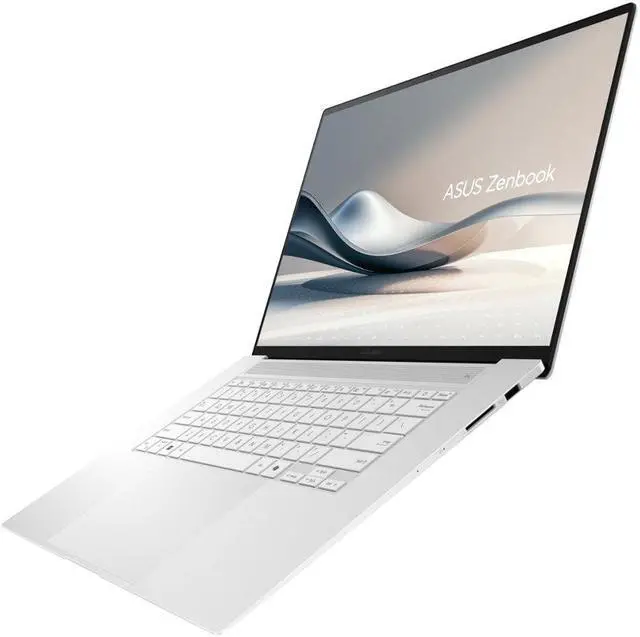 Alt view image 2 of 5 - ASUS - Zenbook S 16 16 3K OLED Touch Screen Laptop, AMD Ryzen AI 9 365 - 24GB Memory - 1TB SSD - Scandinavian White