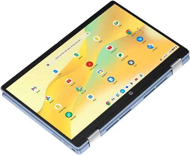 Main image of HP - 2-in-1 14" Touch-Screen Chromebook - Intel Processor N100 - 4GB Memory - 64GB eMMC - Sky Blue