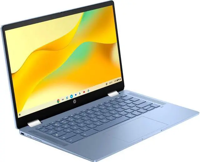 Alt view image 3 of 4 - HP - 2-in-1 14" Touch-Screen Chromebook - Intel Processor N100 - 4GB Memory - 64GB eMMC - Sky Blue