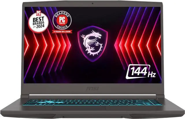 Main image of MSI Thin 15 15.6 144Hz FHD Gaming Laptop: Intel Core i5-13420H, NVIDIA Geforce RTX 2050, 16GB DDR5, 512GB NVMe SSD, Cooler Boost 5, Win 11: Black B13UCX-2040US