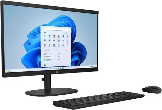 Alt view image 2 of 5 - HP 22 inch All-in-One Desktop Intel Processor J5040 8GB RAM 128GB SSD Jet Black
