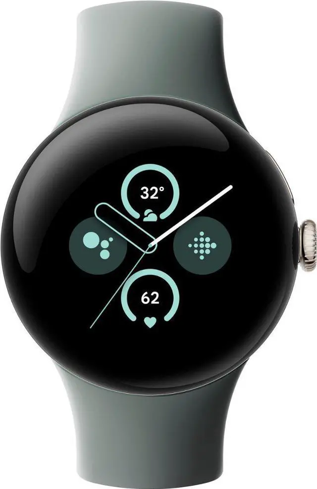 Alt view image 2 of 5 - Google - Pixel Watch 2 Champagne Gold Smartwatch with Hazel Active Band Wi-Fi - Champagne Gold