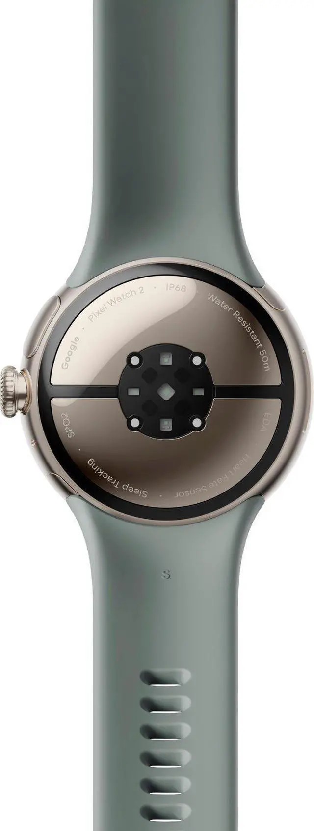 Alt view image 4 of 5 - Google - Pixel Watch 2 Champagne Gold Smartwatch with Hazel Active Band Wi-Fi - Champagne Gold