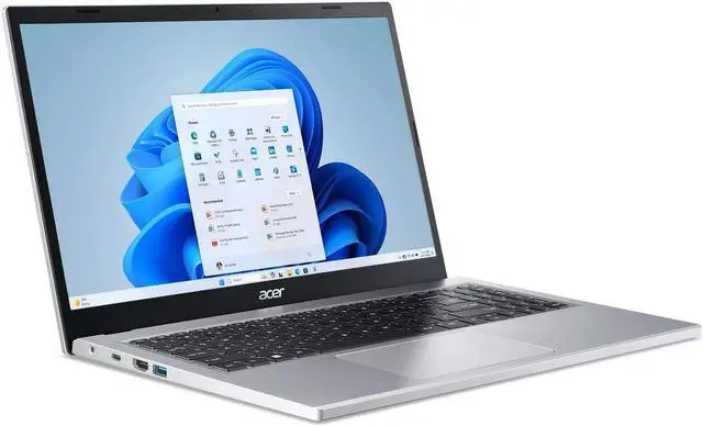 Alt view image 4 of 7 - Acer Aspire 3, 15.6" Full HD IPS Display, AMD Ryzen 5 7520U Quad-Core Mobile Processor, 8GB LPDDR5, 512GB NVMe SSD, Protective Sleeve, Pure Silver, A315-24P-R2AG