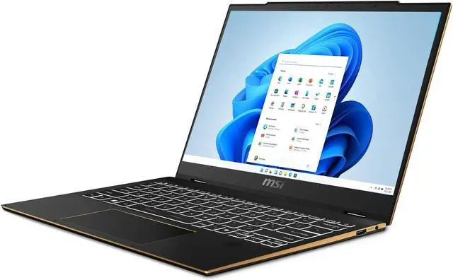 Alt view image 6 of 6 - MSI Summit 13.3 inch Touch 2-in-1 Laptop Intel Core Ultra 7-155H Intel Evo Edition AI PC 16GB RAM 1TB NVMe SSD Stylus Included Black