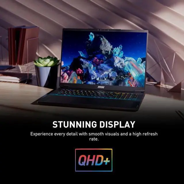 Alt view image 5 of 14 - MSI Stealth 18 AI Studio A1V Stealth 18 AI Studio A1VHG-019US 18" Gaming Notebook - QHD+ - Intel Core Ultra 9 185H - 32 GB - 1 TB SSD - Windows 11 Home - NVIDIA GeForce RTX 4080 with 12 GB - Webcam