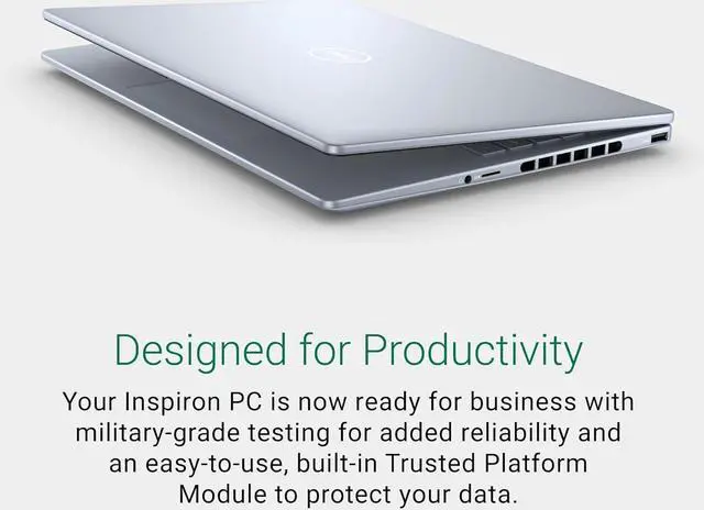 Alt view image 5 of 6 - Dell Inspiron 14 Plus 7440 Laptop- 14-inch 16:10 2.8K (2880x1800) Display, Intel Core Ultra 7-155H, 32GB LPDDR5X RAM, 1TB SSD, Intel Arc Graphics, Windows 11 Home, Onsite & Migrate Service- Ice Blue