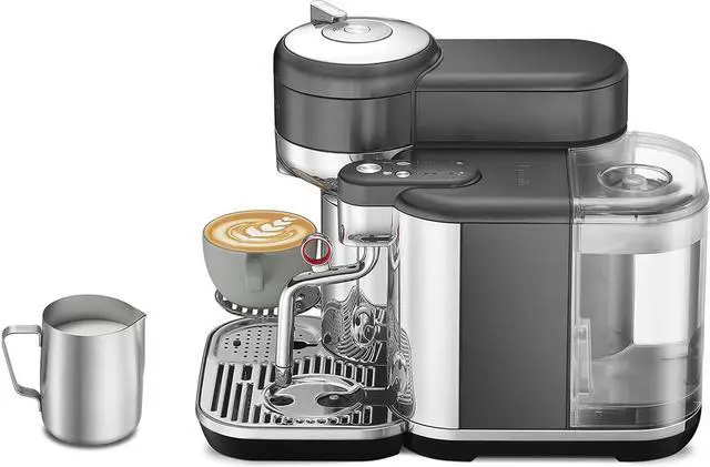 Alt view image 3 of 4 - Breville Nespresso the Vertuo Creatista Espresso Machine, BVE850BST, Black Stainless Steel