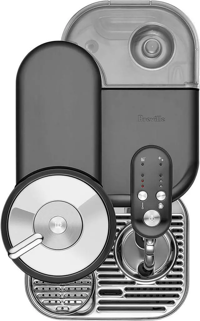 Alt view image 4 of 4 - Breville Nespresso the Vertuo Creatista Espresso Machine, BVE850BST, Black Stainless Steel