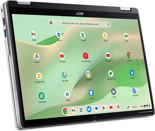 Alt view image 2 of 7 - Acer Chromebook Spin 314 CP314-2HN-318R Convertible Laptop | Intel Core i3-N305| 14" WUXGA IPS Corning Gorilla Glass Touch Display | 8GB LPDDR5 | 128GB PCIe SSD | Wi-Fi 6E | Full HD Webcam | Chrome OS