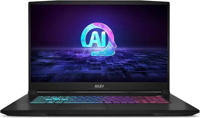 Main image of MSI Katana A17 AI 17.3 240Hz QHD Gaming Laptop: Ryzen 9-8945HS, NVIDIA Geforce RTX 4070, 64GB DDR5, 2TB NVMe SSD, Cooler Boost 5, Win 11: Black B8VG-879US