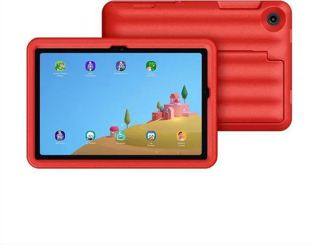 Main image of SAMSUNG Galaxy Tab A9+ Plus Kids Edition 11 64GB WiFi 7 Android AI Tablet, Long Battery Life, Expandable Storage, Thin, Light Design, Durable Puffy Cover, US Version, 2024, Red