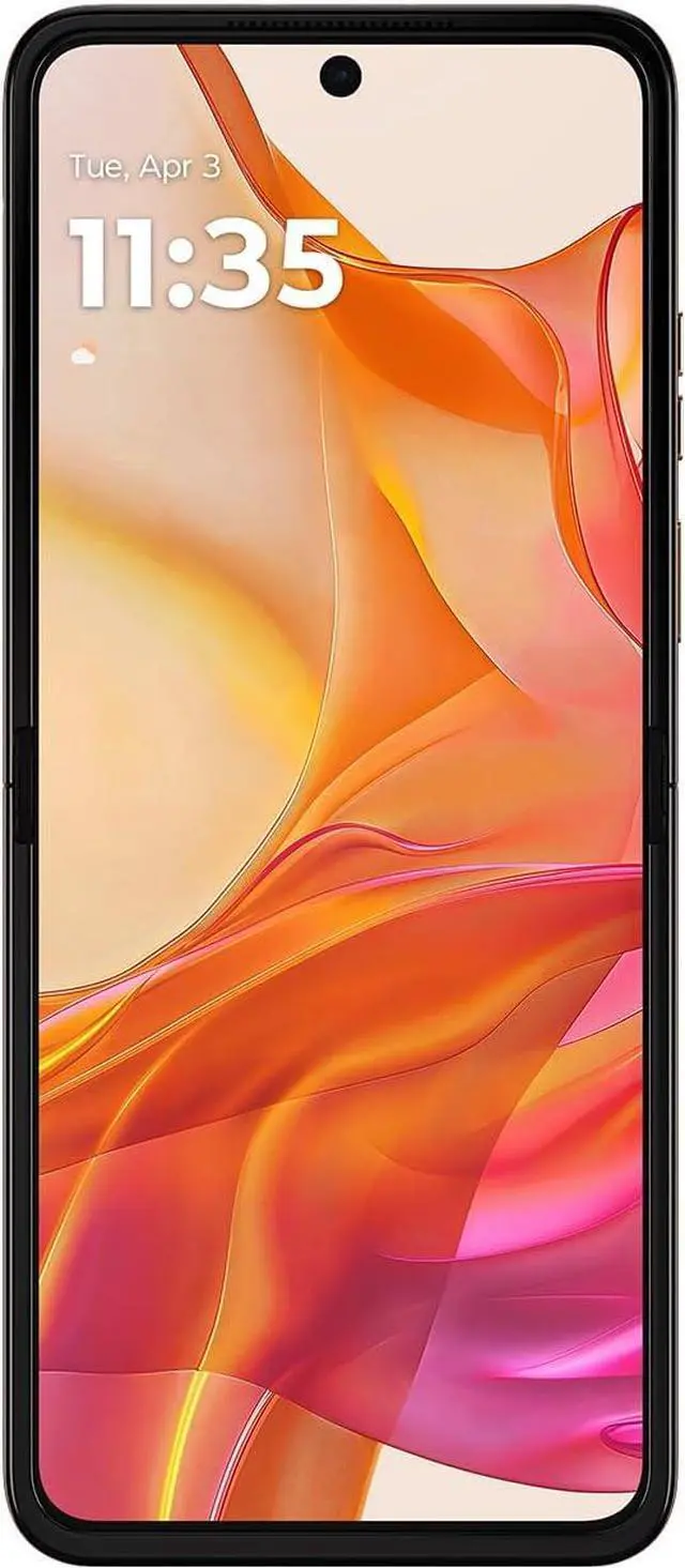 Alt view image 3 of 4 - Motorola razr+ | 2024 | Unlocked | Made for US 12/256 | 50MP Camera | Peach Fuzz Smartphone Cell Phone