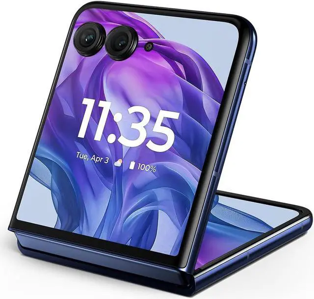 Alt view image 6 of 6 - Motorola razr+ | 2024 | Unlocked | Made for US 12/256 | 50MP Camera | Midnight Blue PB2J0003US Smartphone Cell Phone