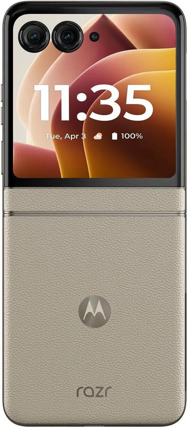 Alt view image 2 of 6 - Motorola razr | 2024 | Unlocked | Made for US 8/256GB | 50MP Camera | Beach Sand Unlocked Smartphone Cell
