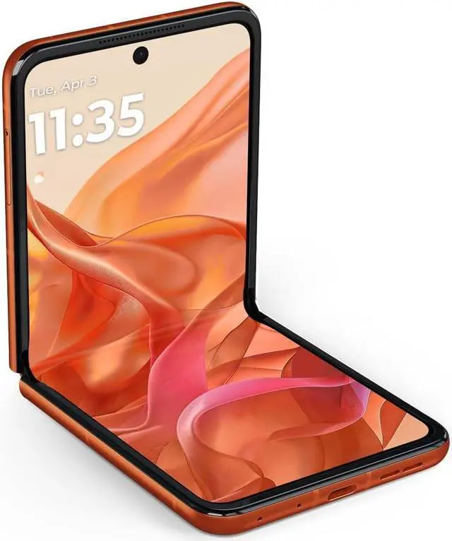 Alt view image 4 of 6 - Motorola razr | 2024 | Unlocked | Made for US 8/256GB | 50MP Camera | Spritz Orange
Smartphone Cell Phone