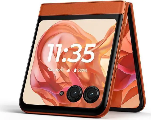 Alt view image 2 of 6 - Motorola razr | 2024 | Unlocked | Made for US 8/256GB | 50MP Camera | Spritz Orange
Smartphone Cell Phone