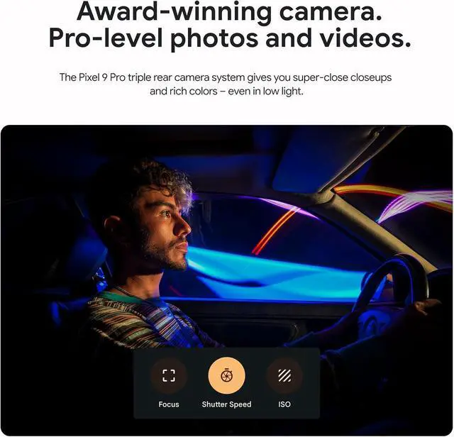 Alt view image 2 of 2 - Google Pixel 9 Pro XL - Unlocked Android Smartphone with Gemini, Triple Rear Camera System, 24-Hour Battery, and 6.8" Super Actua Display - Obsidian - 1 TB