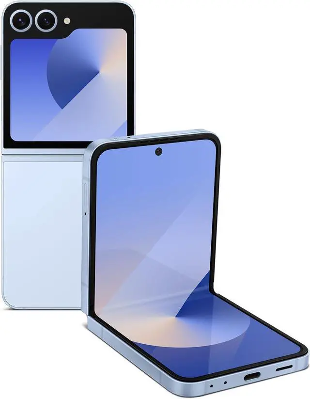 Main image of SAMSUNG Galaxy Z Flip 6 AI Cell Phone, 512GB Unlocked Android Smartphone, FlexCam, Photo Assist, Camcorder Mode, Live Interpreter, Foldable Design, 2024 Blue