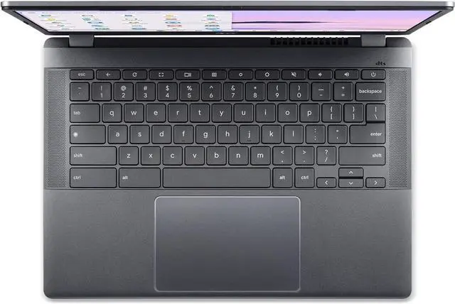 Alt view image 4 of 6 - acer Chromebook Plus 514 Laptop with Google AI  14" WUXGA 1920 x 1200 IPS Touch Display | AMD Ryzen 3 7320C | 8GB LPDDR5X | 128GB eMMC | Wi-Fi 6E | FHD Camera | Chrome OS | CB514-3HT-R8RB