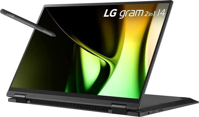 Main image of LG gram 14-inch 2in1 Lightweight Laptop, Intel Evo Edition - AI-enabled Intel Core Ultra 7 Processor, Windows 11 Home, 32GB RAM, 2TB SSD, Touch IPS Display, Black