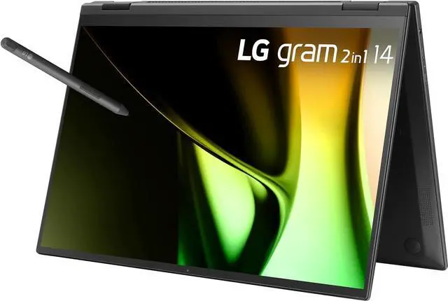 Alt view image 4 of 4 - LG gram 14-inch 2in1 Lightweight Laptop, Intel Evo Edition - AI-enabled Intel Core Ultra 7 Processor, Windows 11 Home, 32GB RAM, 2TB SSD, Touch IPS Display, Black